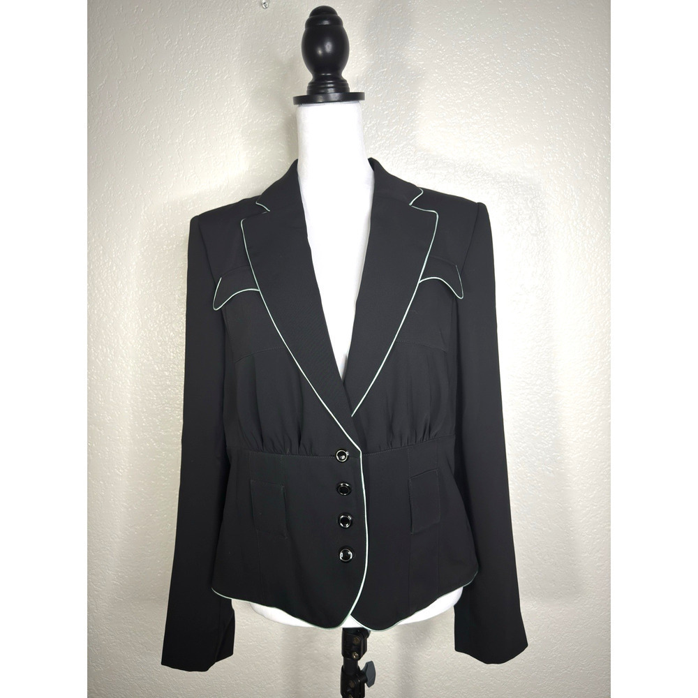 Emporio Armani Italy Blazer Jacket Button Suit Tux Goth Career Steampunk L/XL